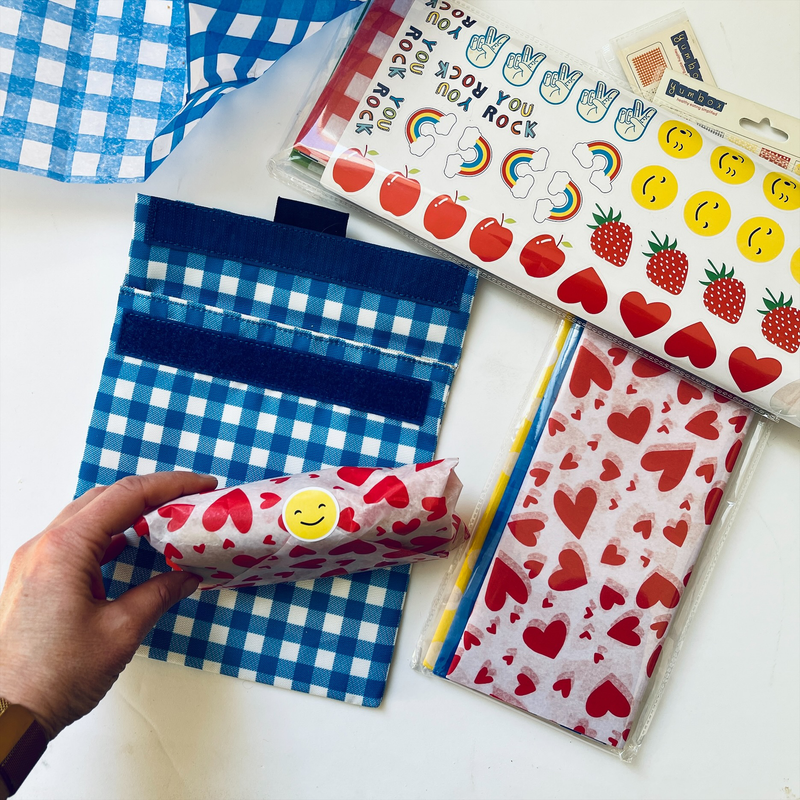 Reusable Leakproof Sandwich Bags for Packed Lunches - Set of 2