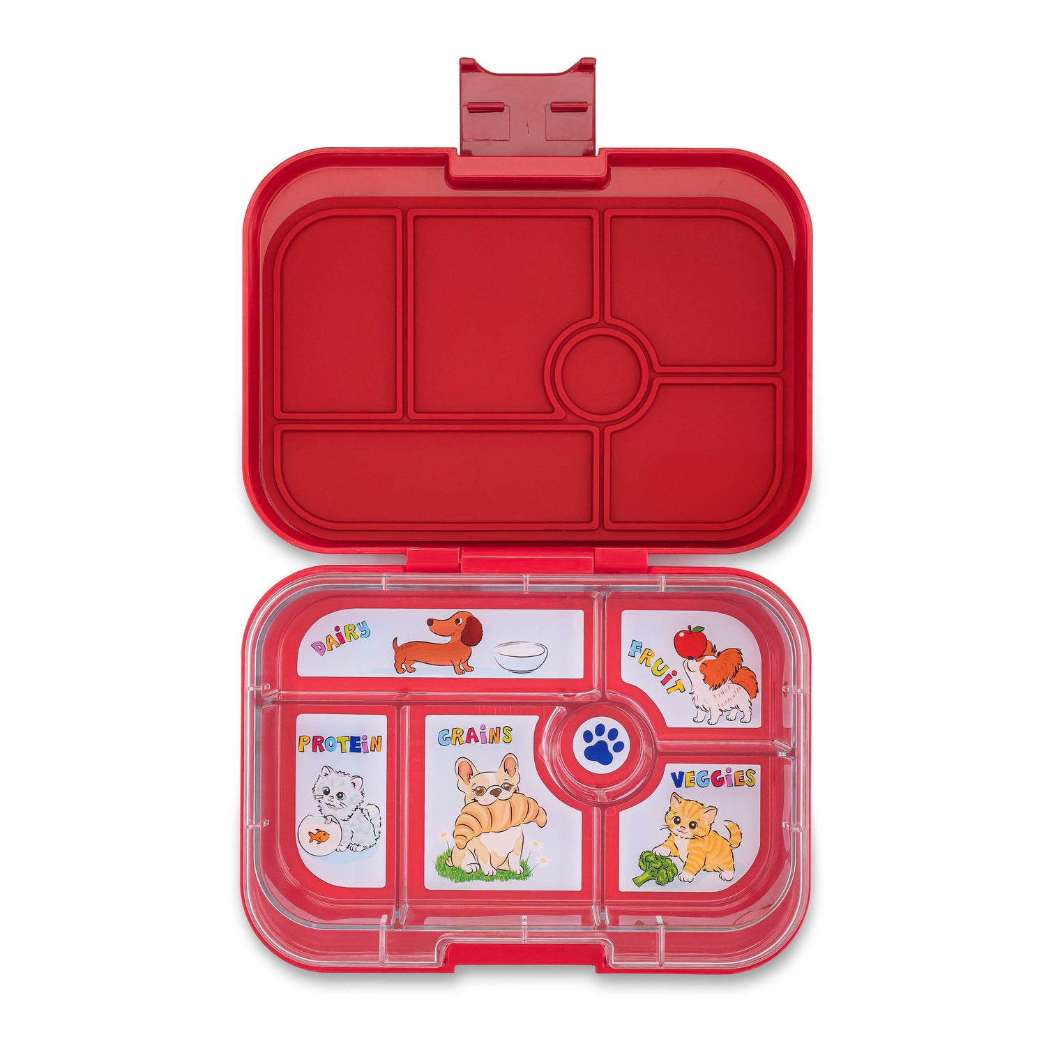 Yumbox Original Leakproof Bento Lunch Box  · Wow Red Cats & Dogs
