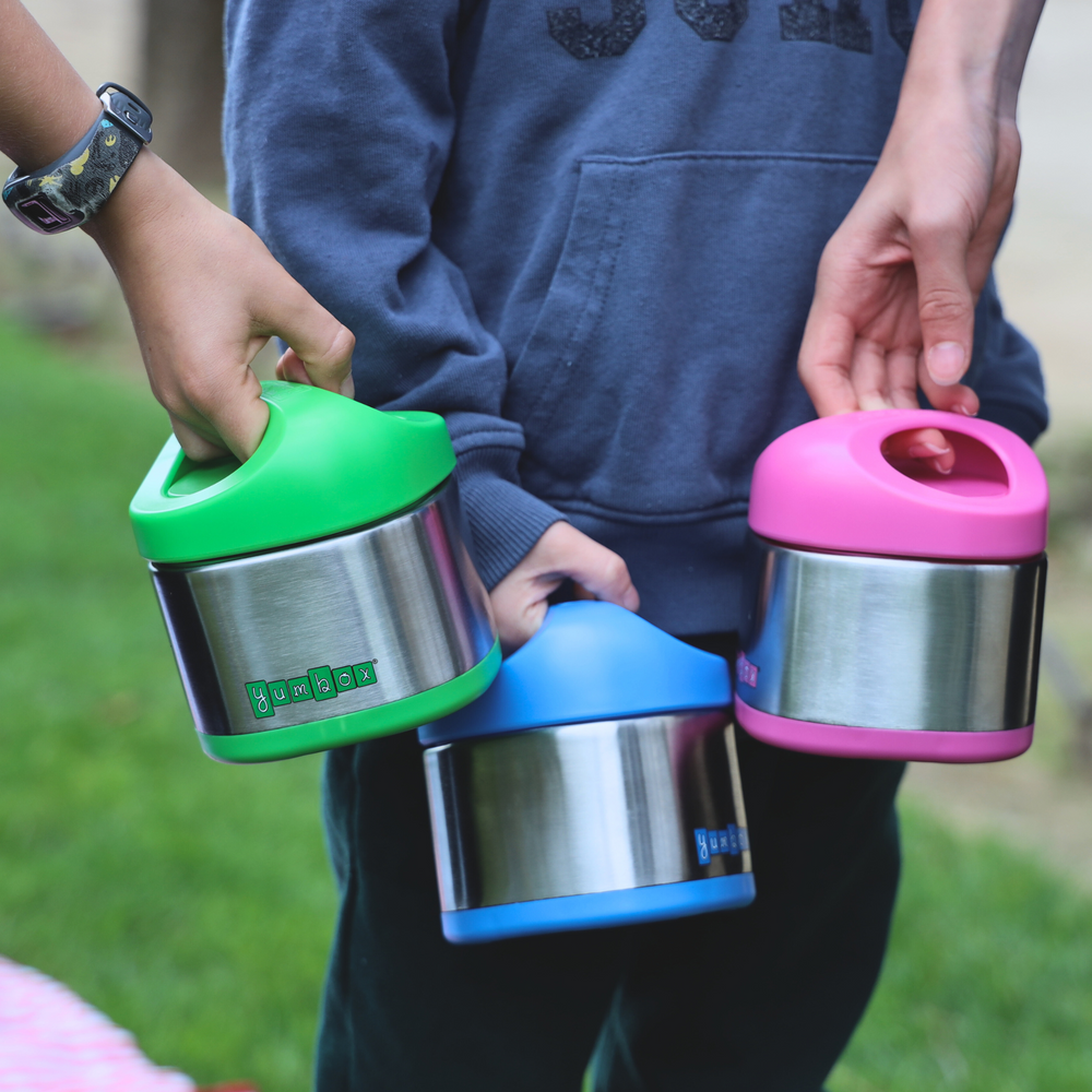 Yumbox Cubi thermal jar for kids with ergonomic handle