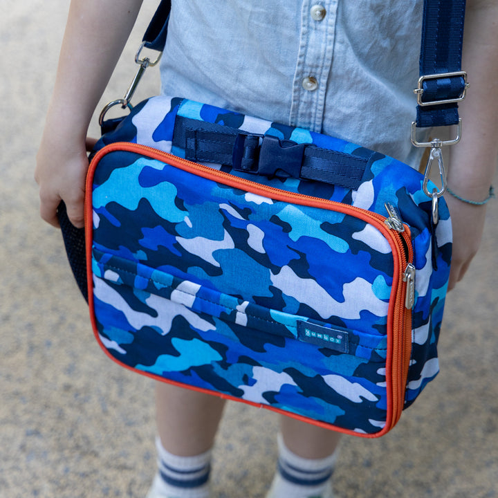 3 Ways to Carry - Yumbox Classic Lunch Bag – Insulated Camouflage Print Lunch Tote