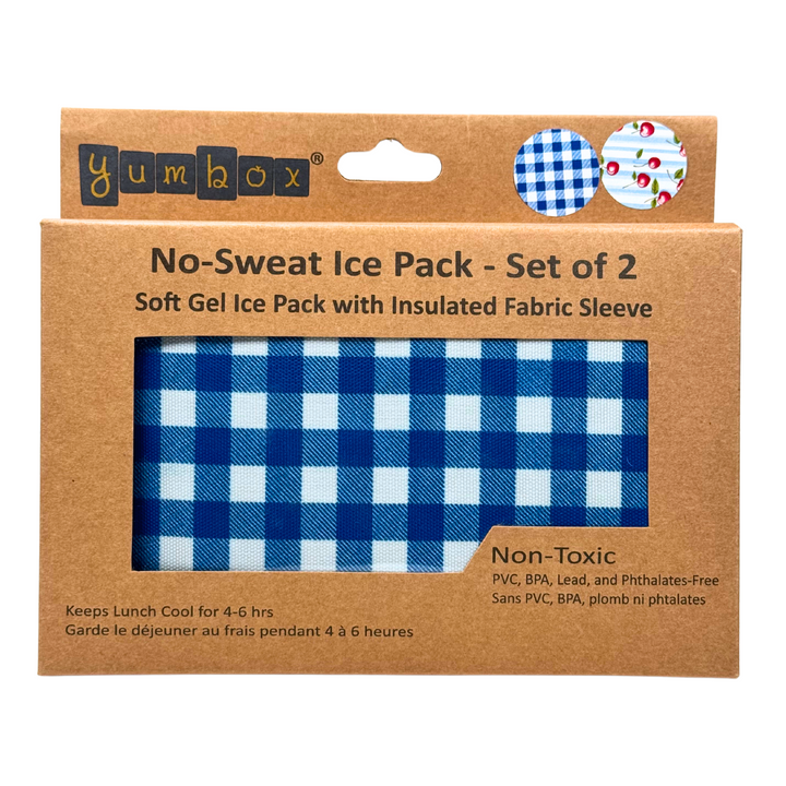 Gel Ice Packs in Fabric Sleeves 2-Pack - Vichy & Cherries