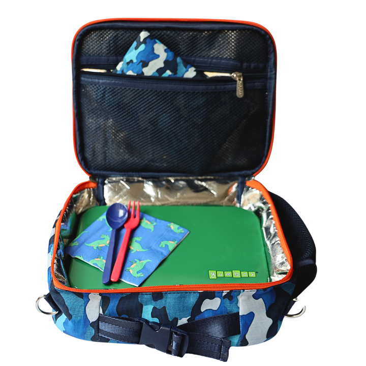3 Ways to Carry - Yumbox Classic Lunch Bag – Insulated Camouflage Print Lunch Tote