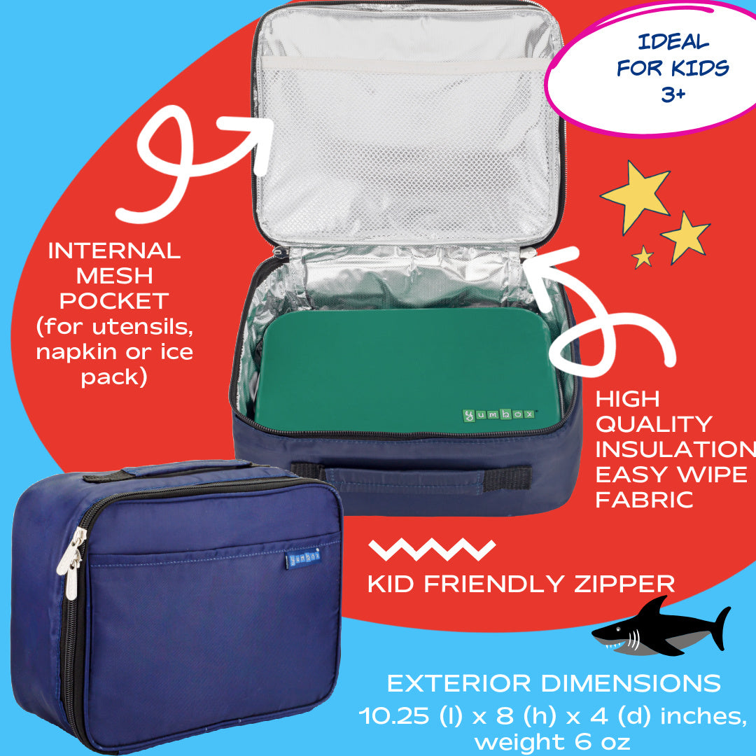 Classic Lunch Bag - Navy Blue