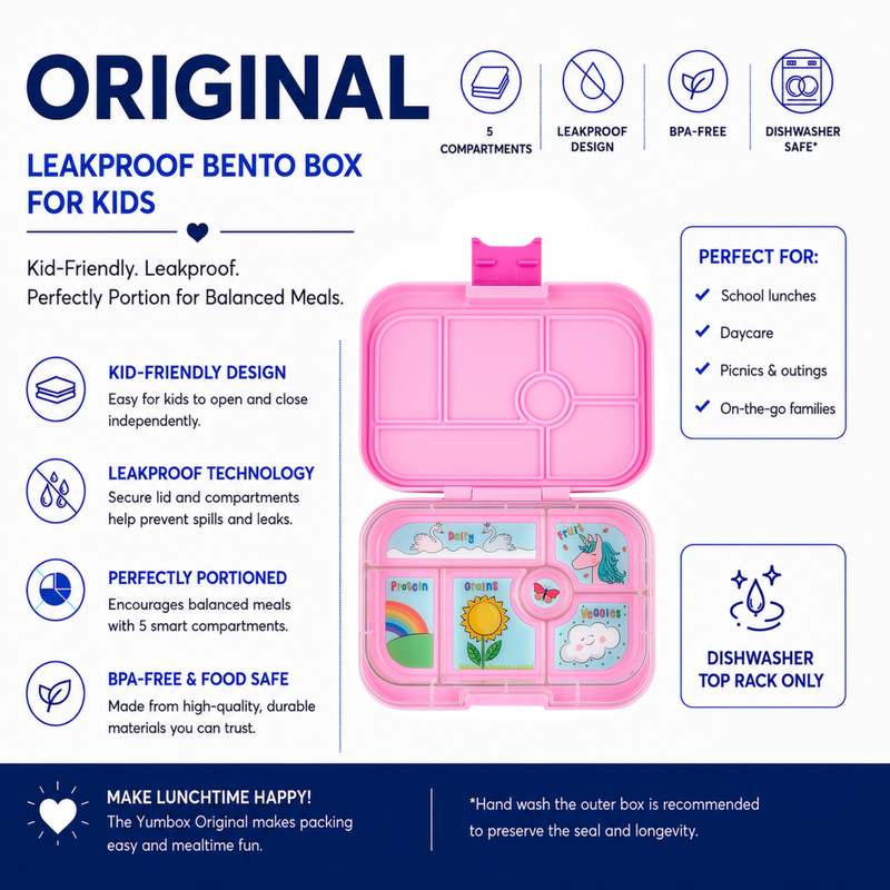 Yumbox Original Leakproof Bento Lunch Box for Kids