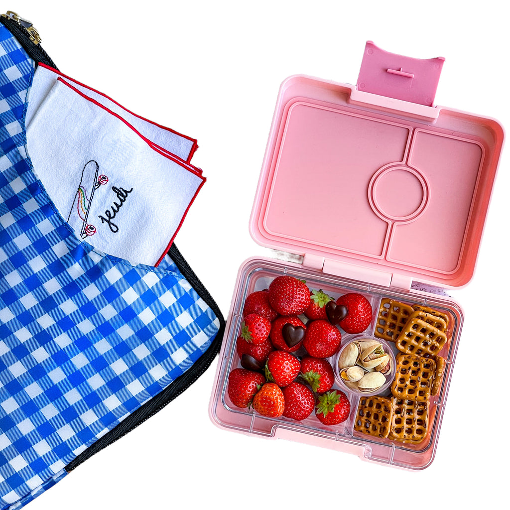 Snack Size Bento Lunch Box - Coco Pink in Rainbow – Bella + James