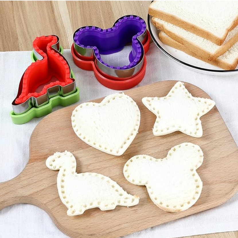 3-in-1 Sandwich Cutter Stainless Steel - Mouse Ears Shape