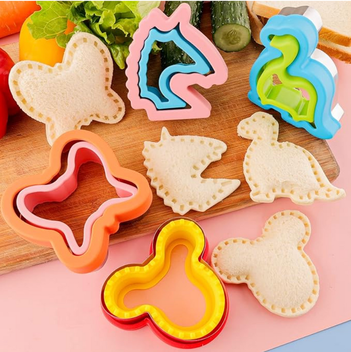 3-in-1 Sandwich Cutter Stainless Steel - Unicorn Shape