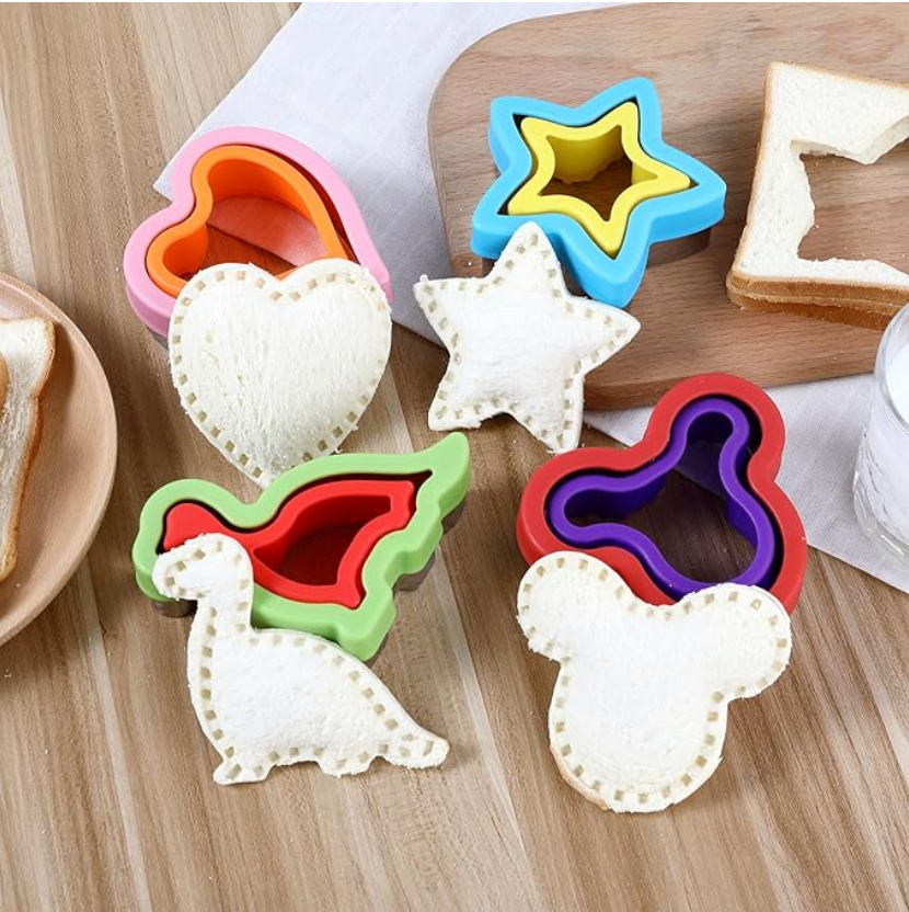 3-in-1 Sandwich Cutter Stainless Steel - Mouse Ears Shape