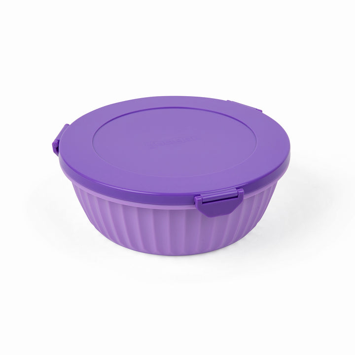 Poke Bowl with 3 Part Divider - Maui Purple