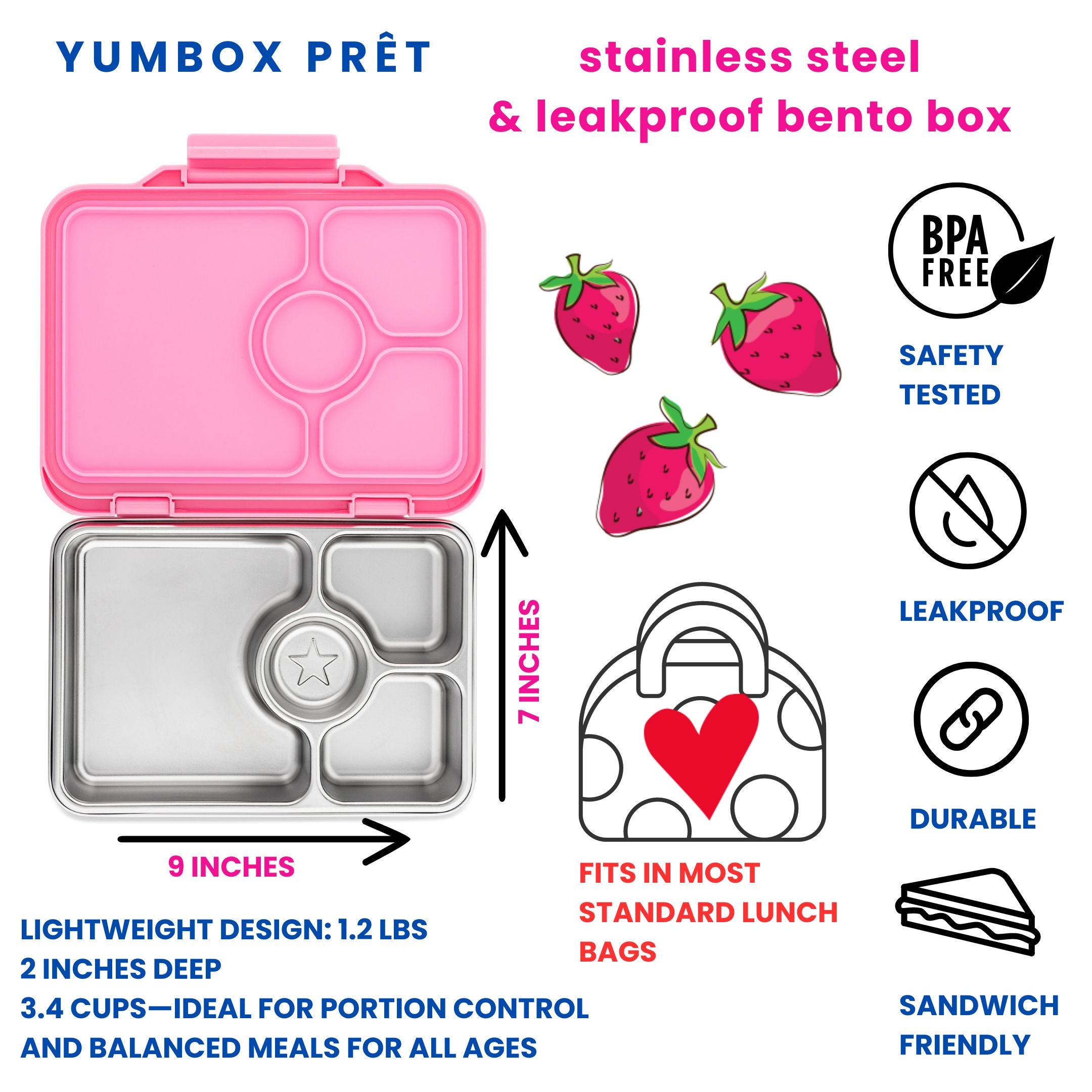 Yumbox Zuppa Thermal Food Jar with Spoon and Band - Caicos Aqua, 14oz