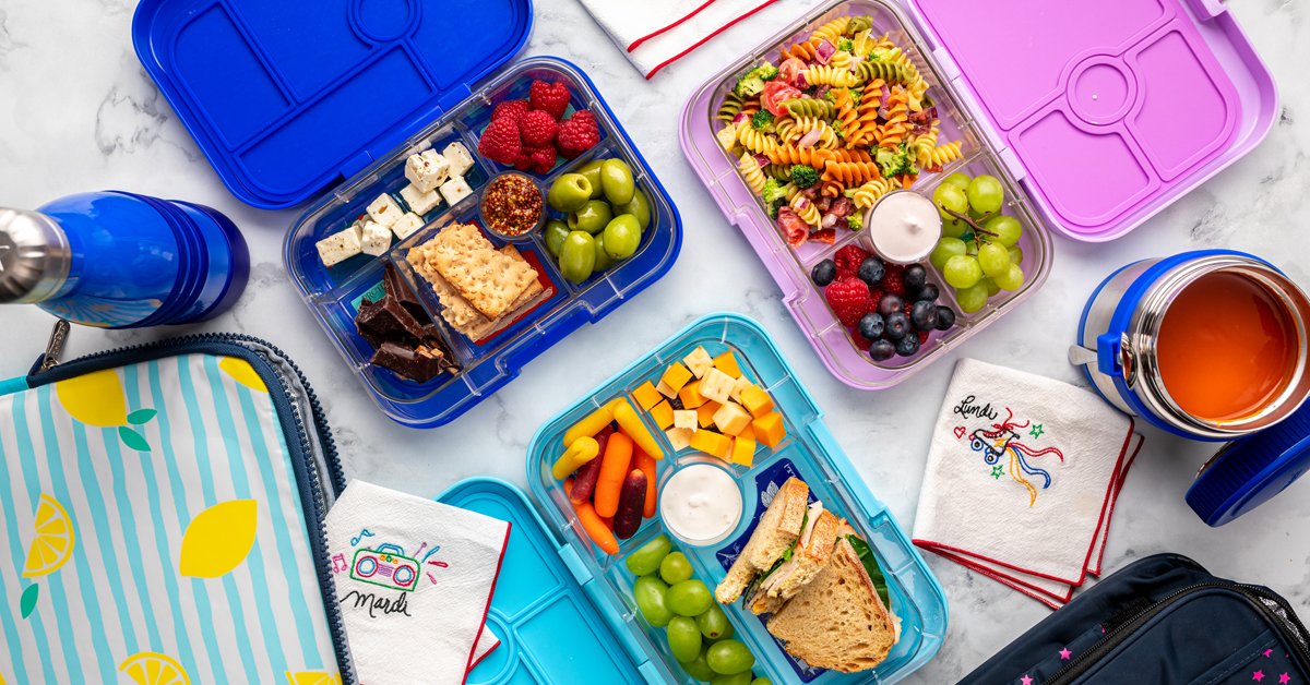 Leakproof - Yumbox Tapas Greenwich Green - 5 Compartment - Jungle Tray -  Largest Bento