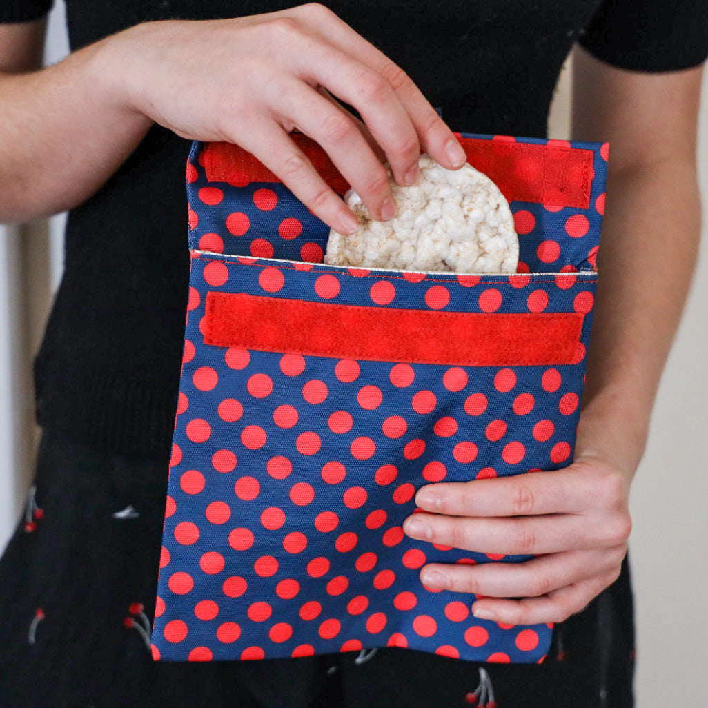 Reusable Sandwich Bag - Zesty Polka Dots