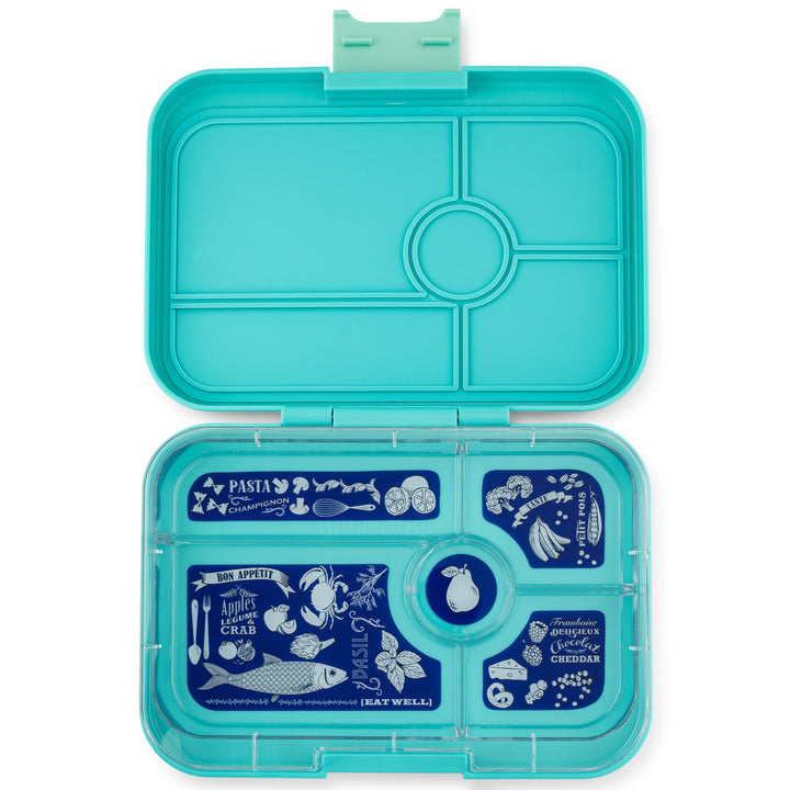 LEAKPROOF YUMBOX TAPAS ANTIBES BLUE - 5 COMPARTMENT - BON APPETIT TRAY - LARGEST SIZE BENTO