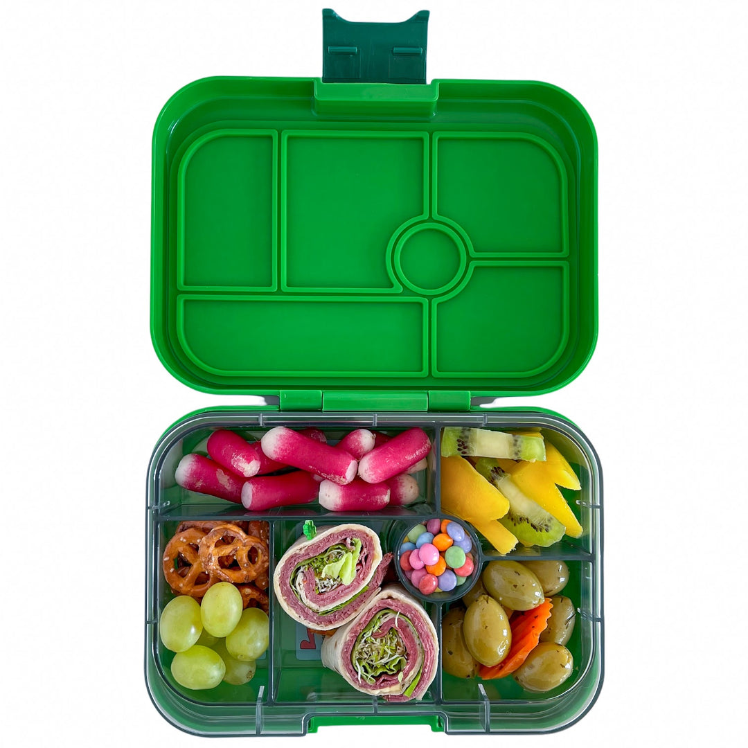 Leakproof Bento Box for Kids - Yumbox Original Jurassic Green  (Funny Monsters)