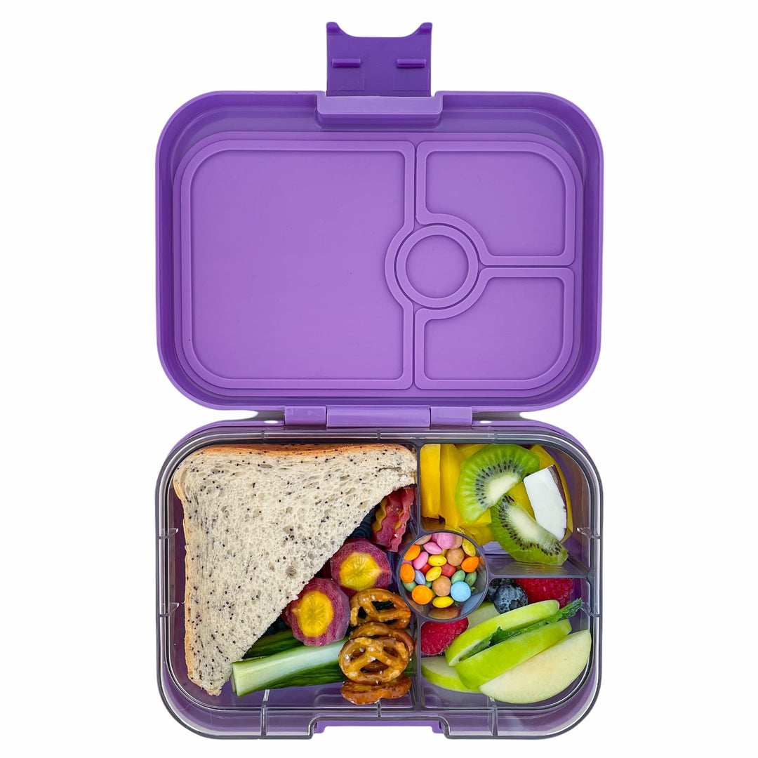 Leakproof Sandwich Friendly Bento Box - Yumbox Dreamy Purple Panda