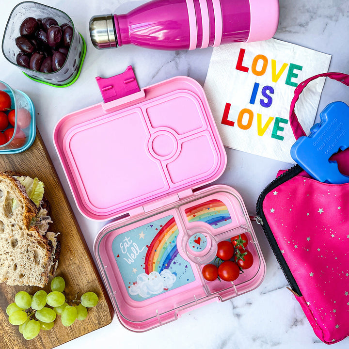 Leakproof Sandwich Friendly Bento Box - Yumbox Power Pink