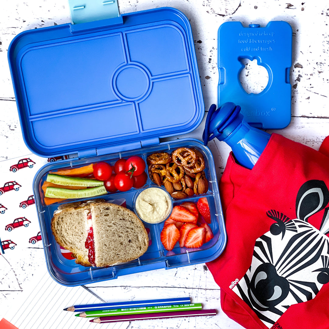 Leakproof Yumbox Tapas True Blue - 5 Compartment - Groovy Tray - Largest Bento