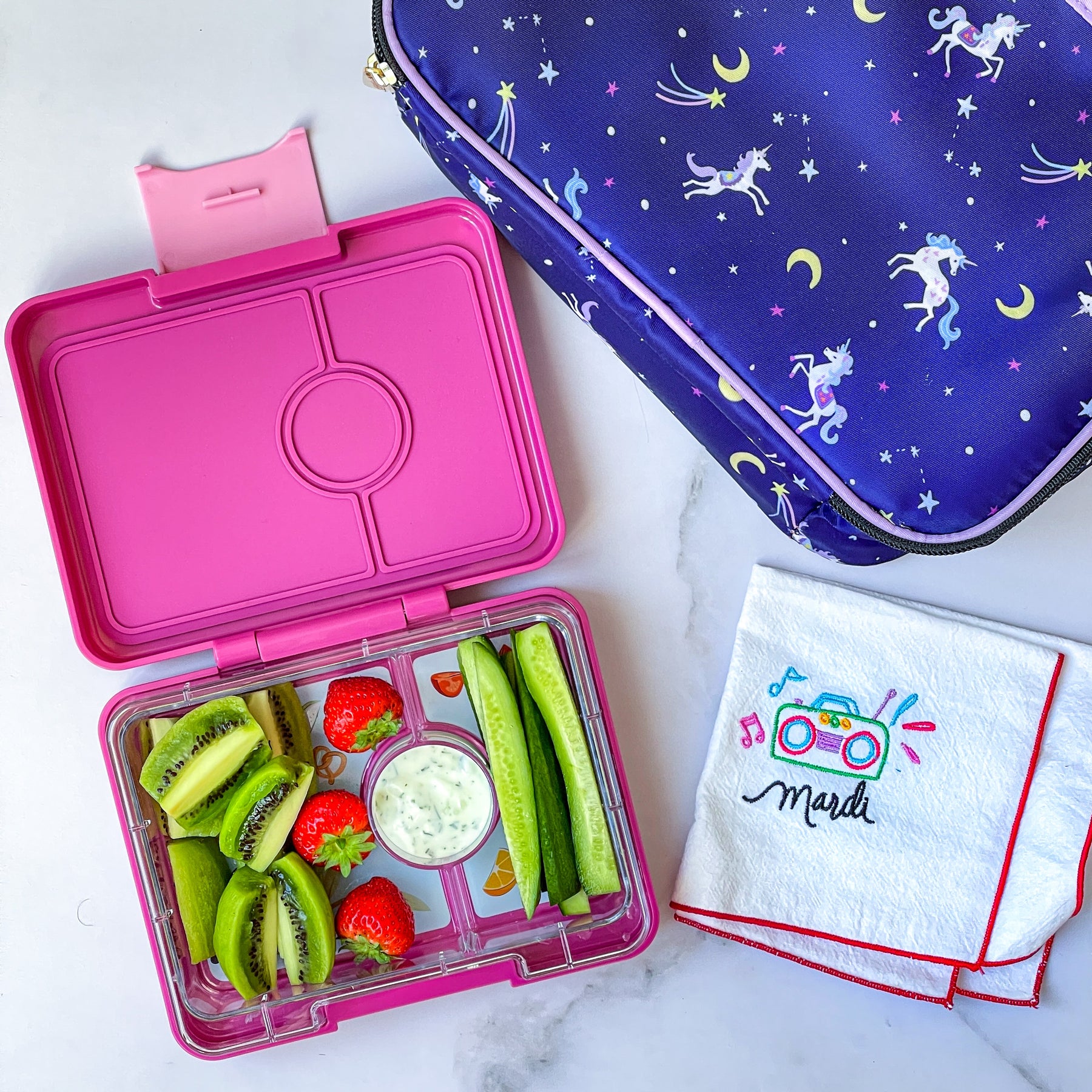 Snack Size Bento Lunch Box Malibu Purple (Rainbow)