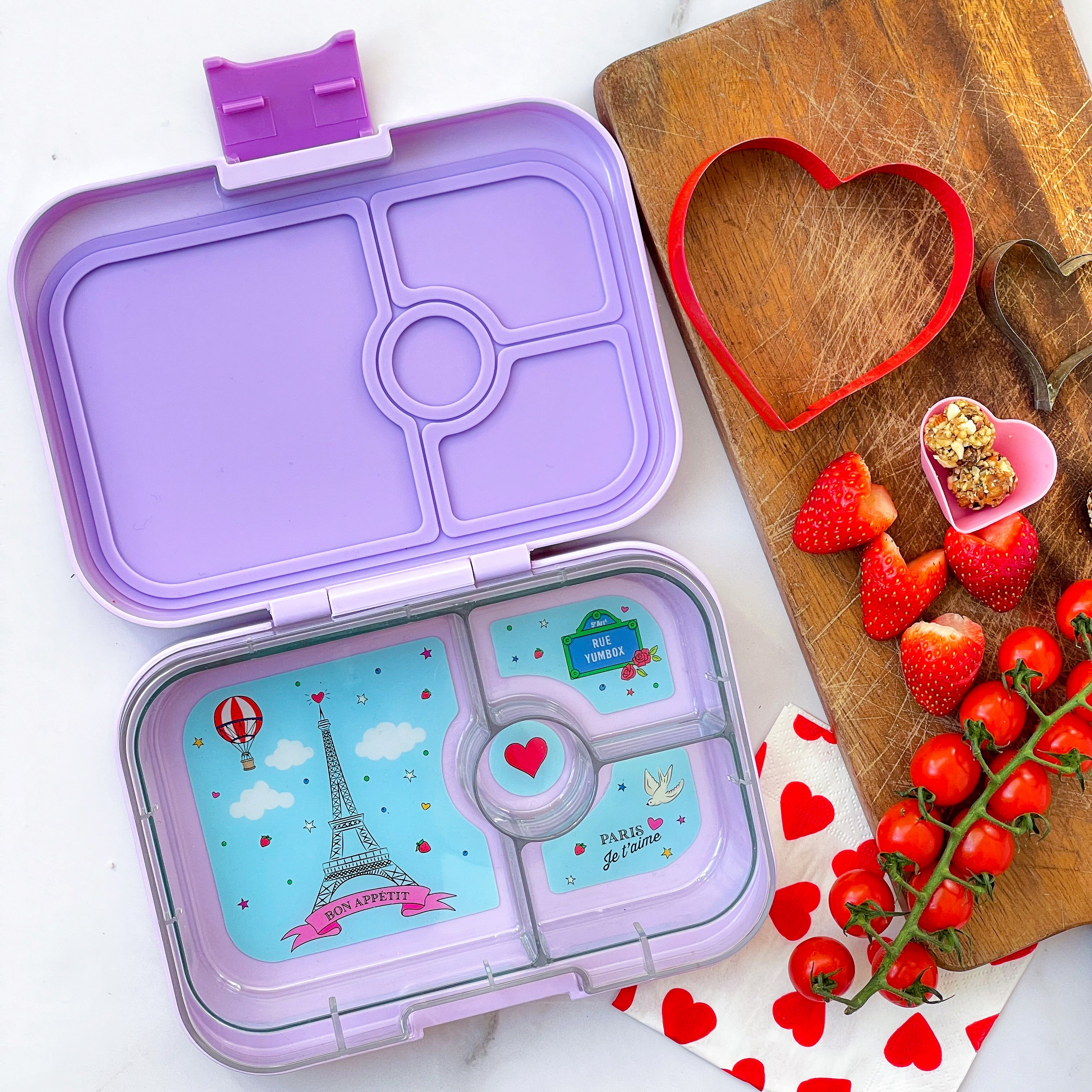 Purple lunch clearance box