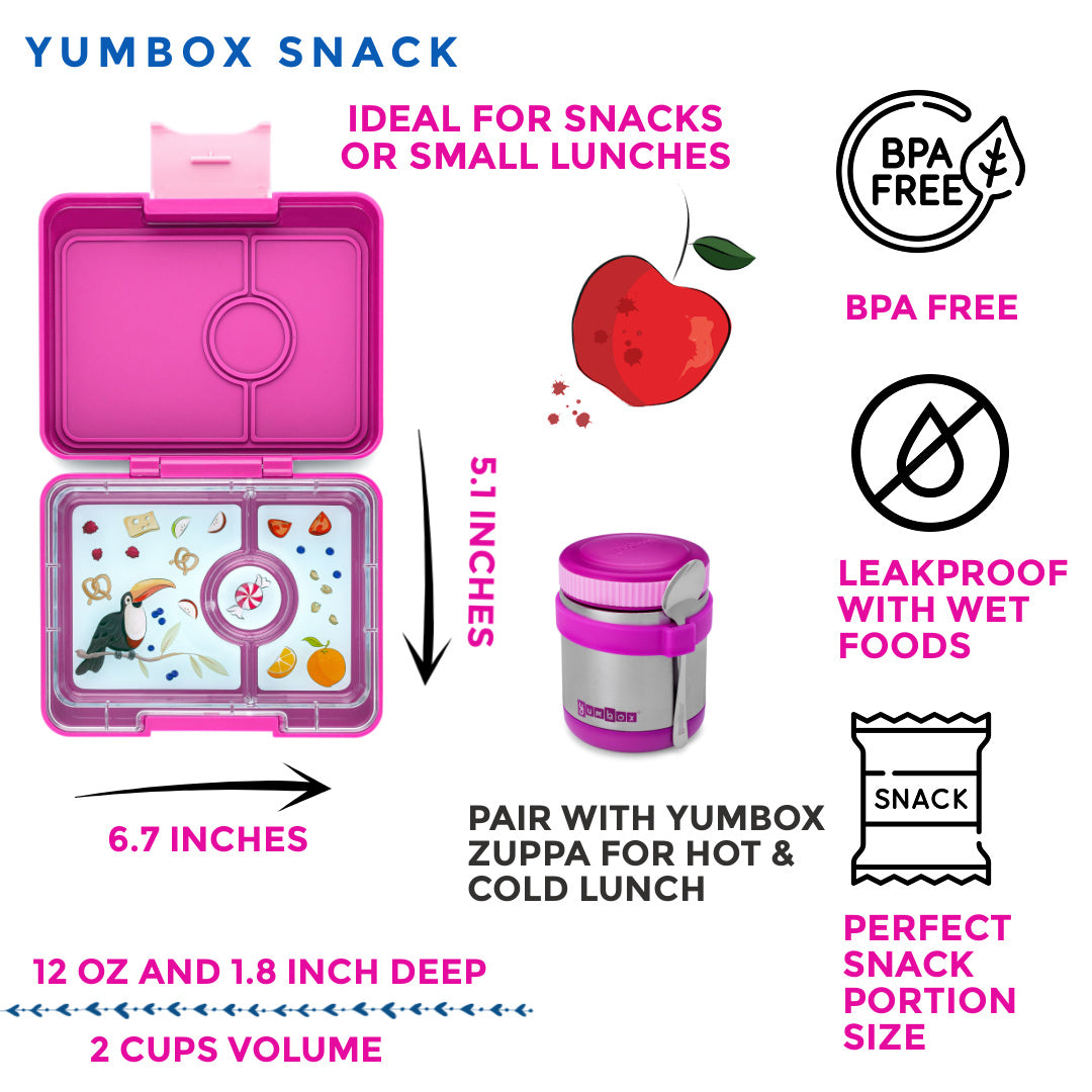 Snack Size Bento Lunch Box Malibu Purple