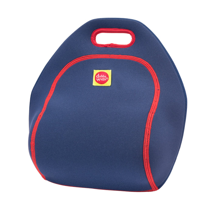 NAVY COLOR BLOCK LUNCH BAG by Dabbawalla Bags