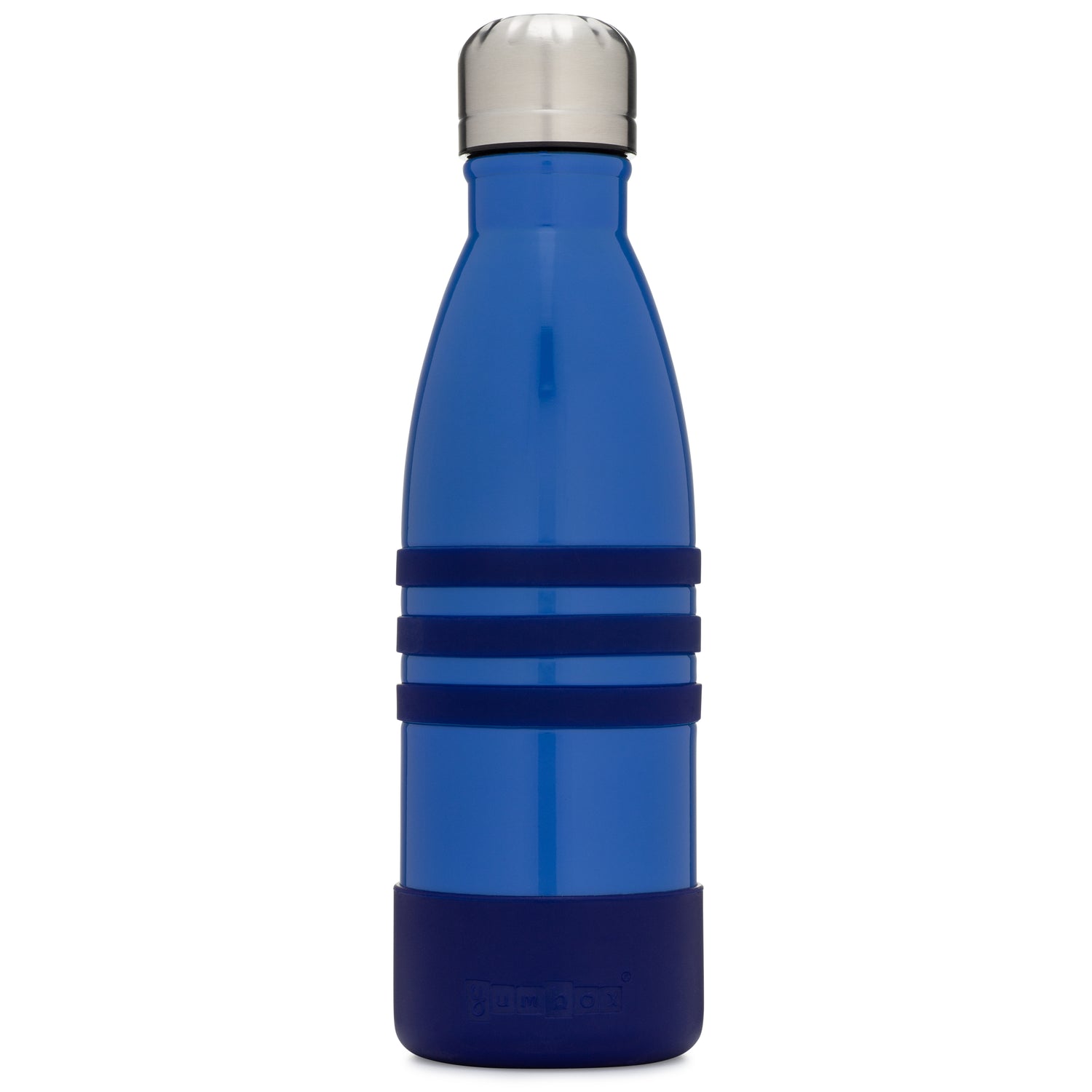 Yumbox Stainless Steel Triple Insulated Water Bottle 14 oz/ 420 ml - Ocean Blue with Stainless Steel Cap