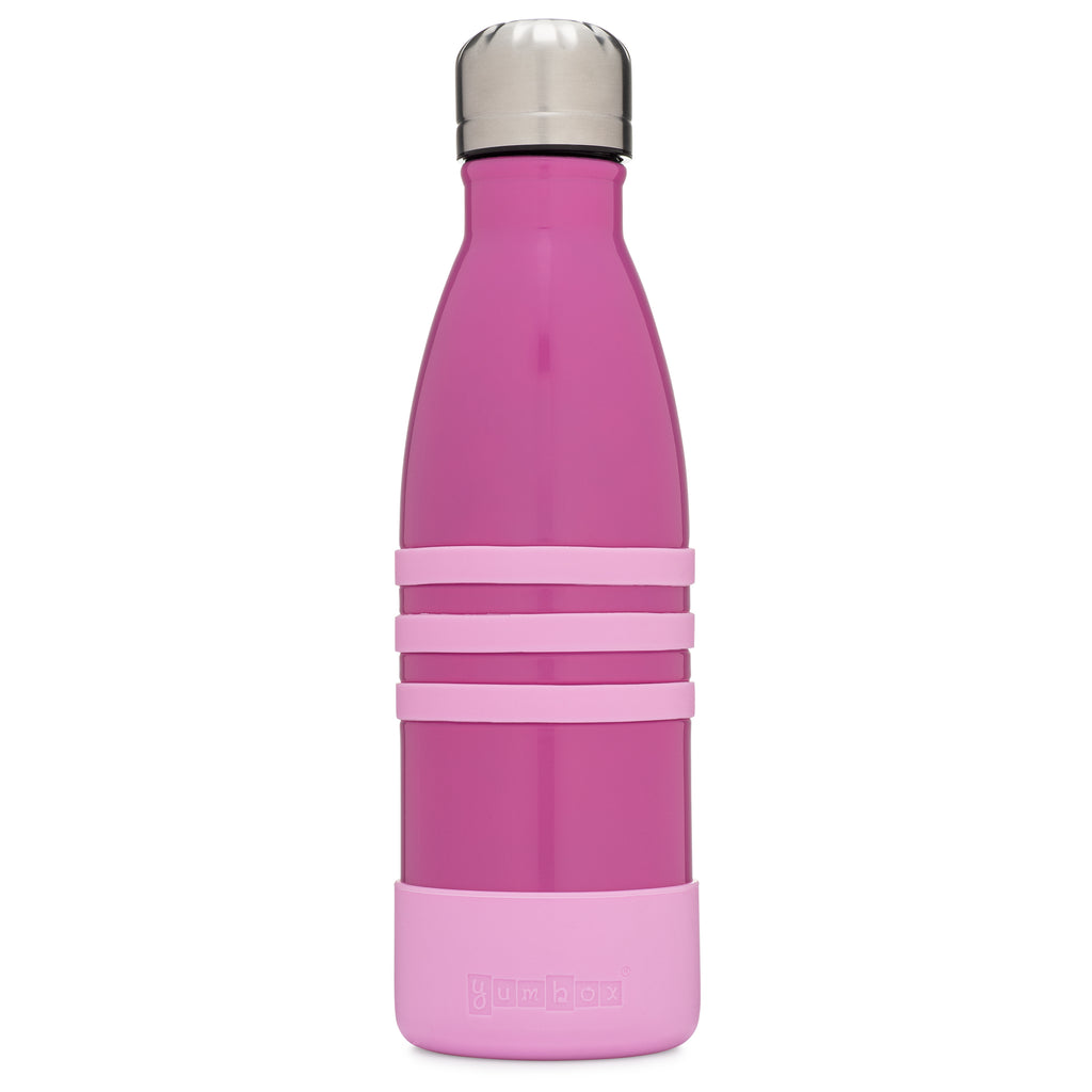 Yumbox Aqua Stainless Steel Triple Insulated Water Bottle 14 oz/ 420 ml (Pacific Pink)