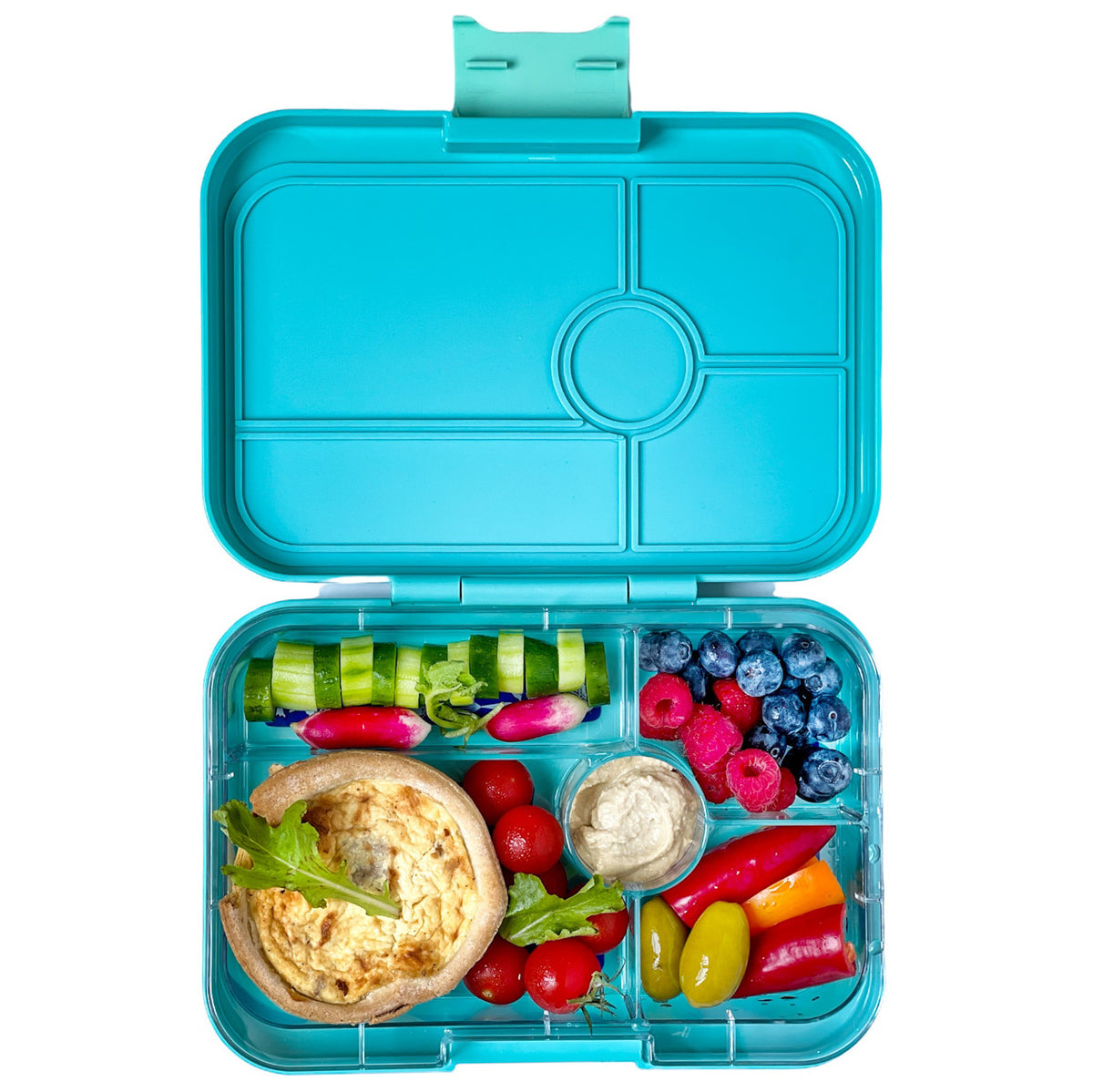 Tapas Large Leakproof Bento Lunch Box 5 Compartments · Antibes Blue Bon Appetite