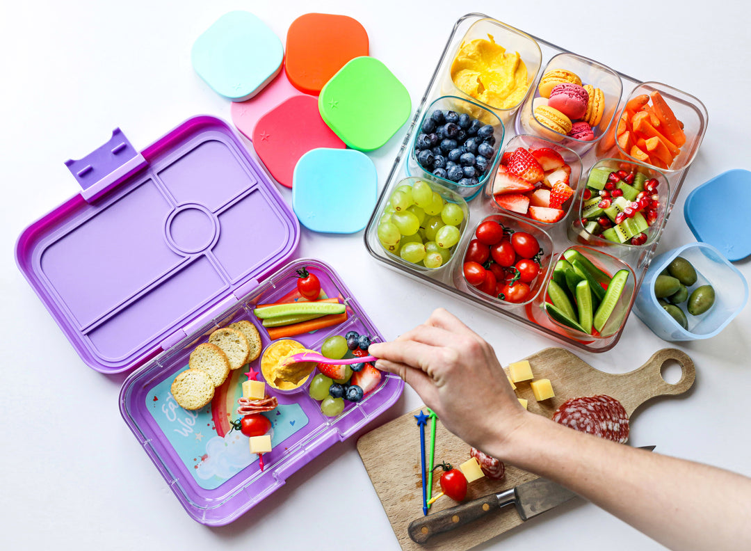 Yumbox Chop Chop - Food Grade Clear Serving Tray - Square