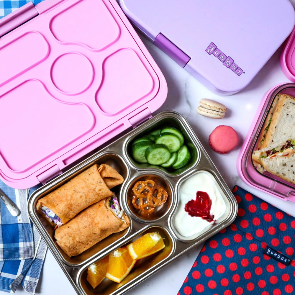 Yumbox Tapas Leakproof Bento Lunch Box - 5-Compartment Bento Container for  Adults and Kids; Large Size 9.5x6.9x1.8; BPA-Free, Leakproof & Easy Clean;
