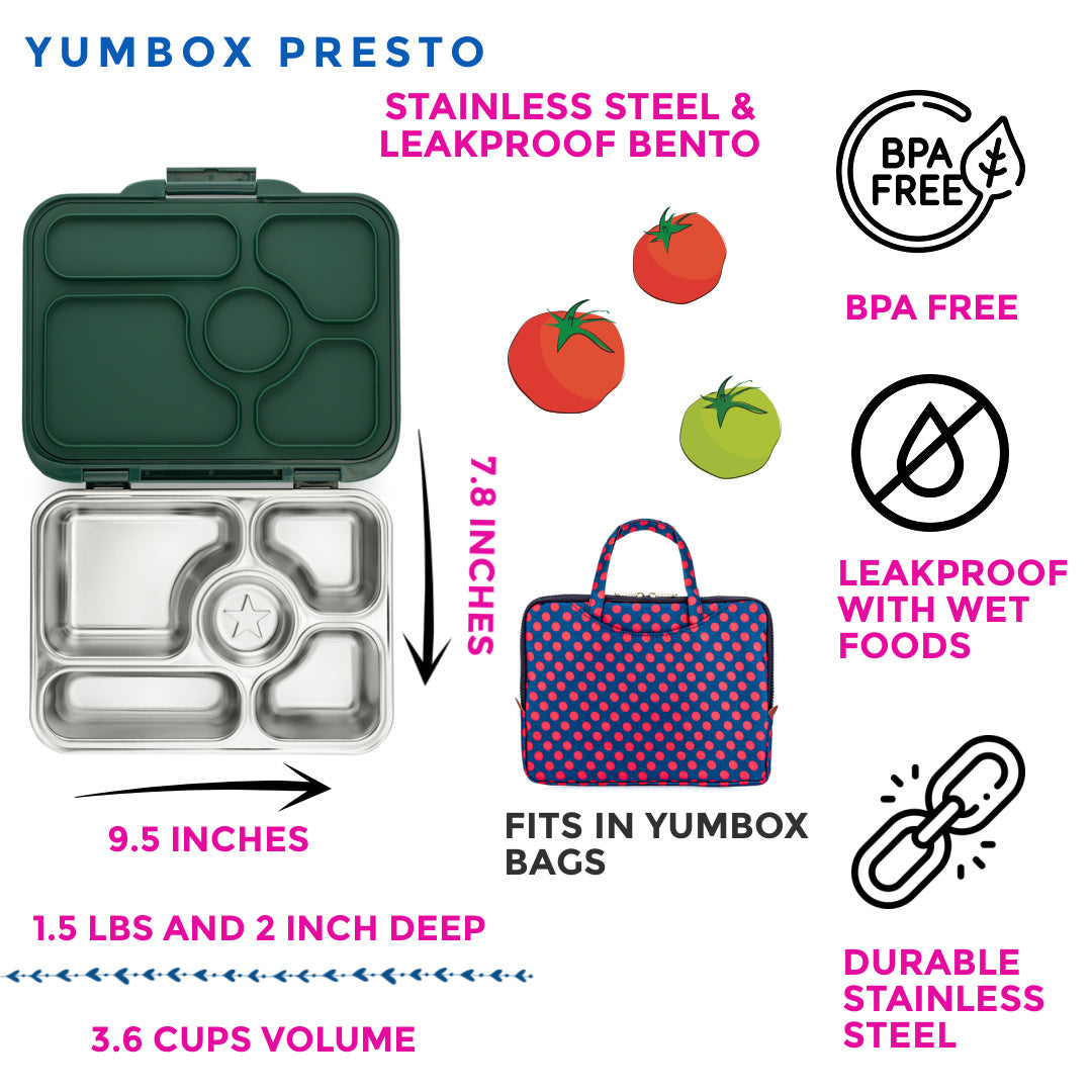 Whole Earth Provision Co.  YUMBOX Yumbox Stainless Steel Leakproof Bento  Box