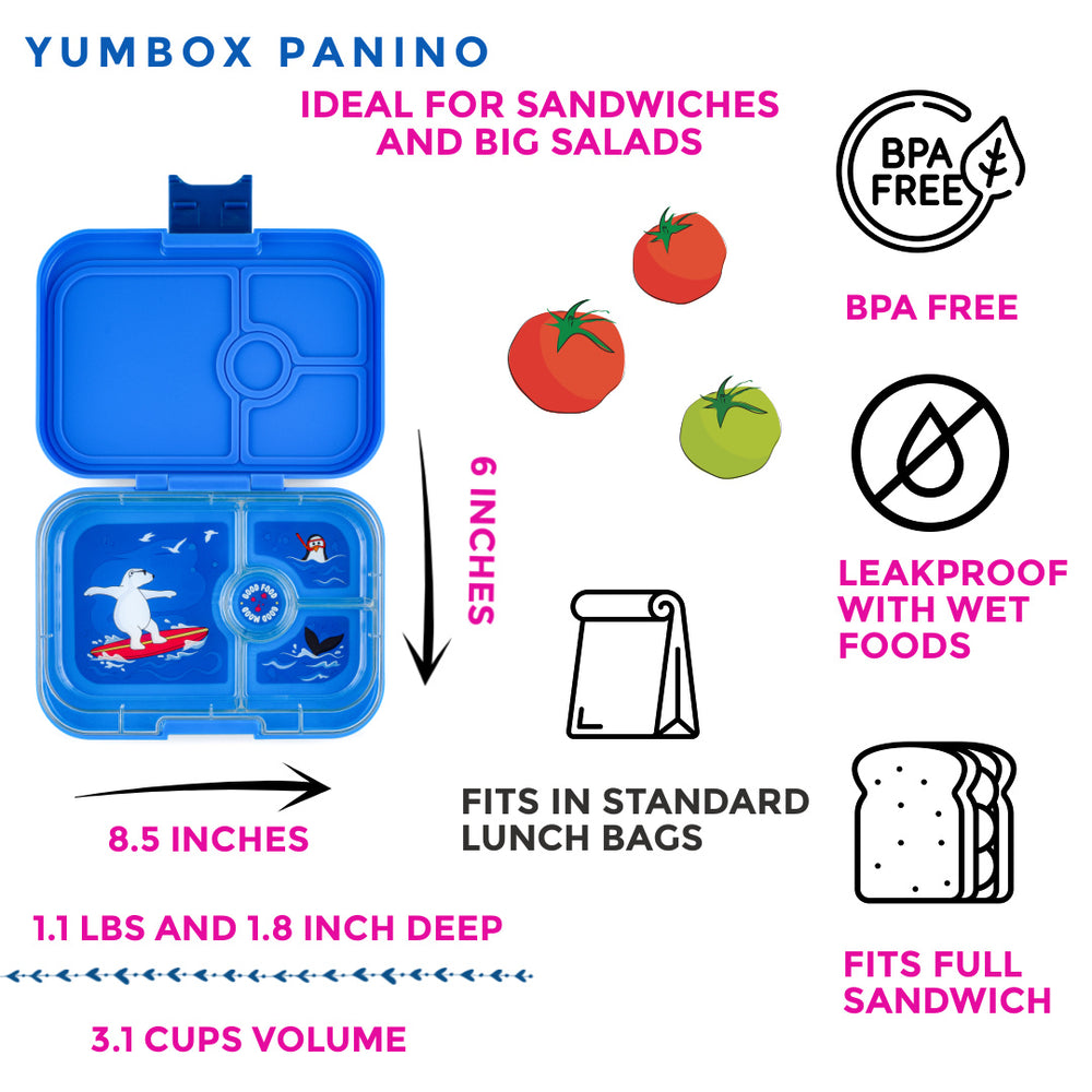 Yumbox Panino Power Pink 4 Compartments – Silver Moon Kids