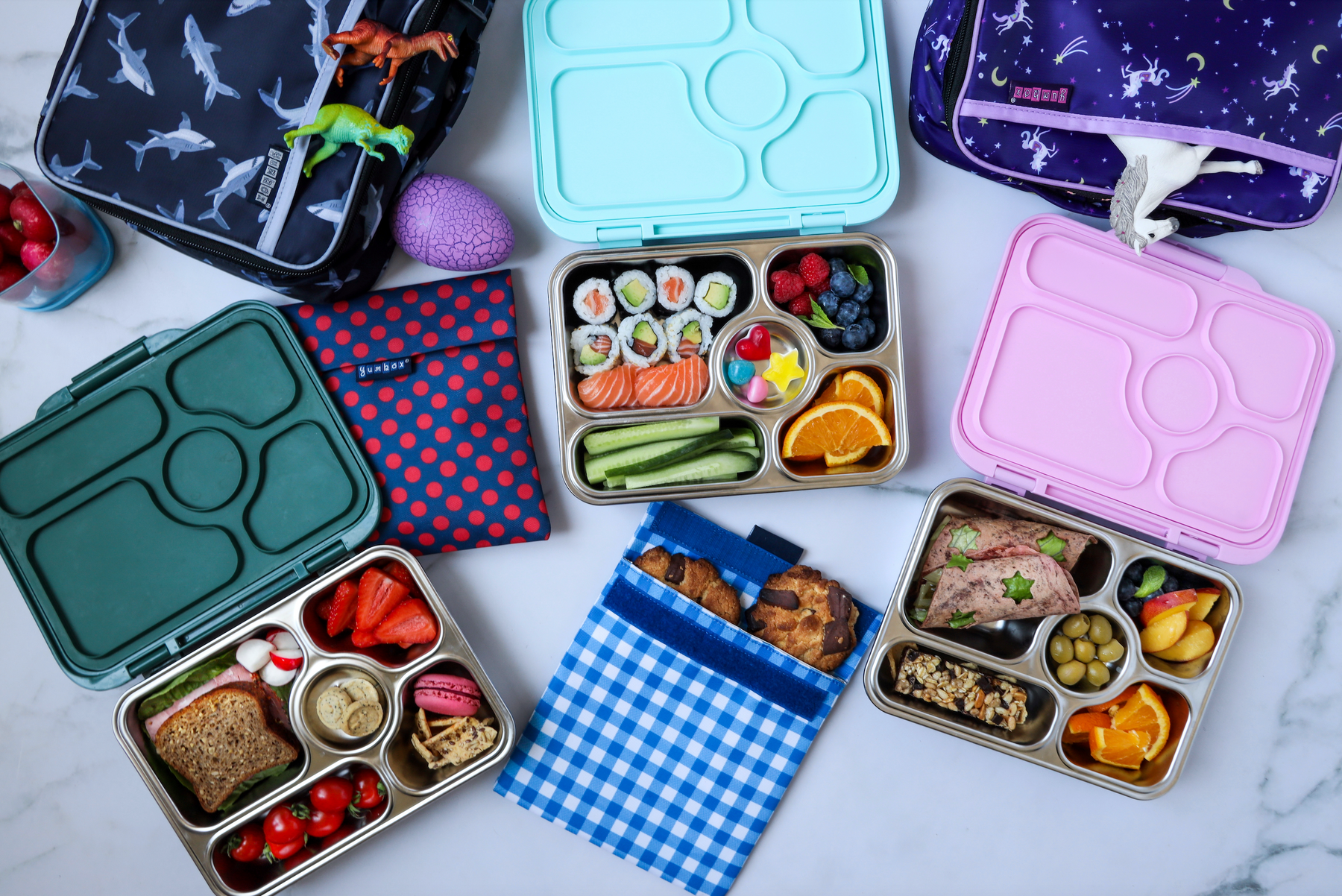 Yumbox Explore Green Classic with Space tray – Bentofan