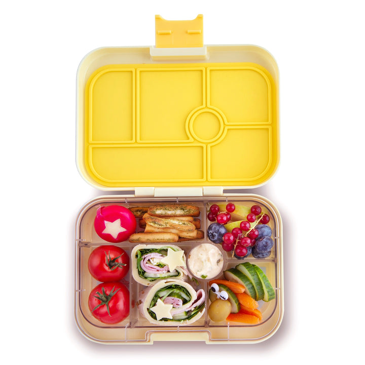 Leakproof Bento Box for Kids - Yumbox Original Yoyo Yellow  (Funny Monsters)