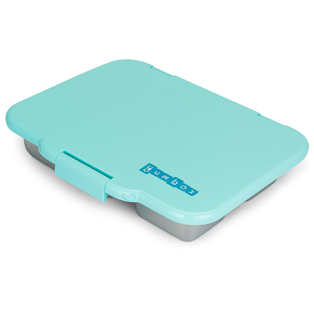  Yumbox Presto Stainless Steel Bento Box - Santa Fe Blue, 10x8x2.25 inches Leakproof, Lightweight & Compact, Premium Durable  Materials