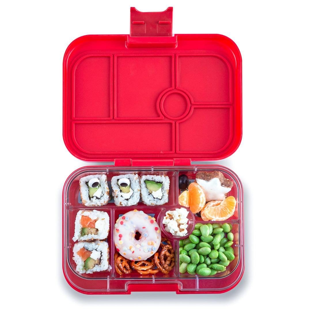 Leakproof Bento Box for Kids - Yumbox Original Wow Red (Funny Monsters)