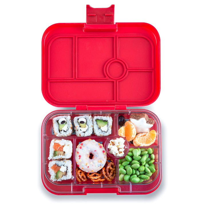 Leakproof Bento Box for Kids - Yumbox Original Wow Red (Funny Monsters)