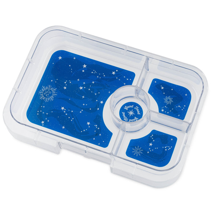 Leakproof Yumbox Tapas Antibes Blue - 4 Compartment - Zodiac Tray - Largest Size Bento