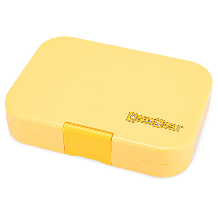 Leakproof Bento Box for Sandwiches - Yumbox Yoyo Yellow (Shark Tray)